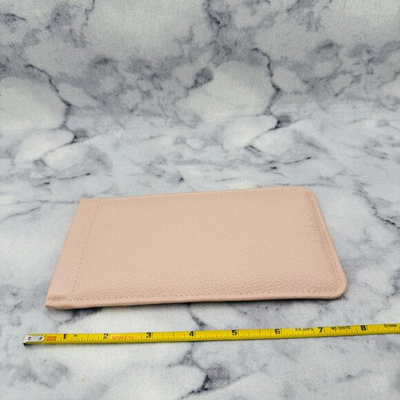 Chloe Sunglasses Case, Blush Suede Leather, Card Holder Pocket, Cloth, Auth Card - Picture 4 of 8